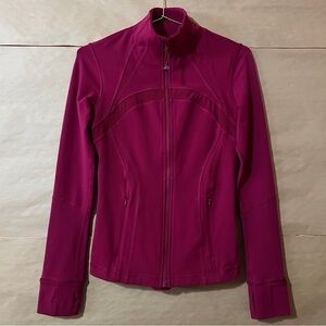 Lululemon | Define Jacket SE Shine On Back Pleat Zip Up Berry Rumble Size 4